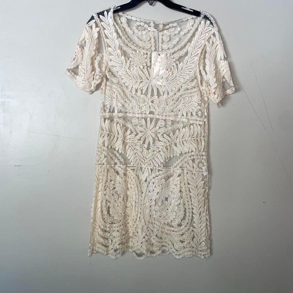 Nwt cream lace dress by